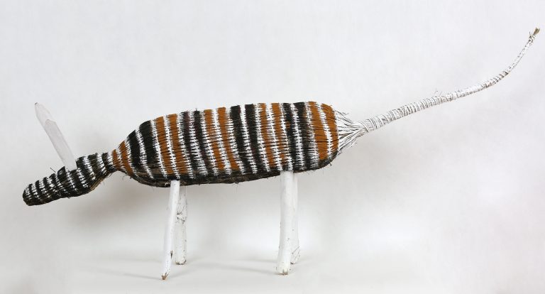 Djamo (dog) - Fibre Art - Yolanda Rostron