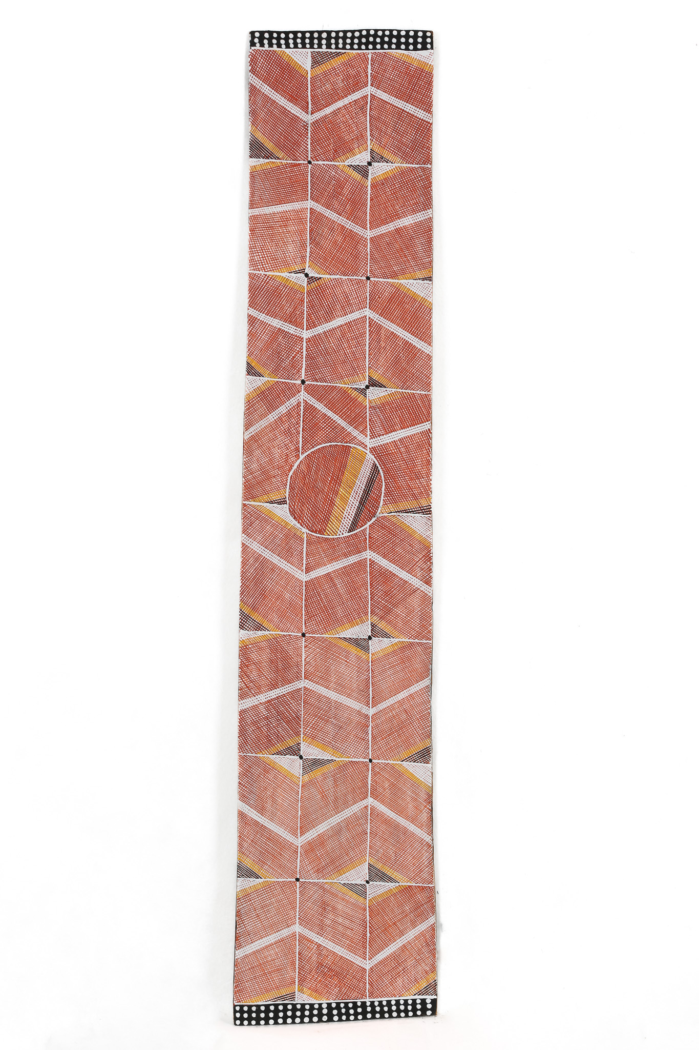 Kunkurra (The Spiralling Wind) - Bark Painting - Obed Namirrkki